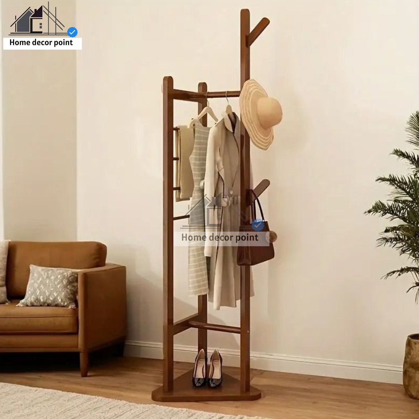 Wooden Corner Cloth Stand /2025