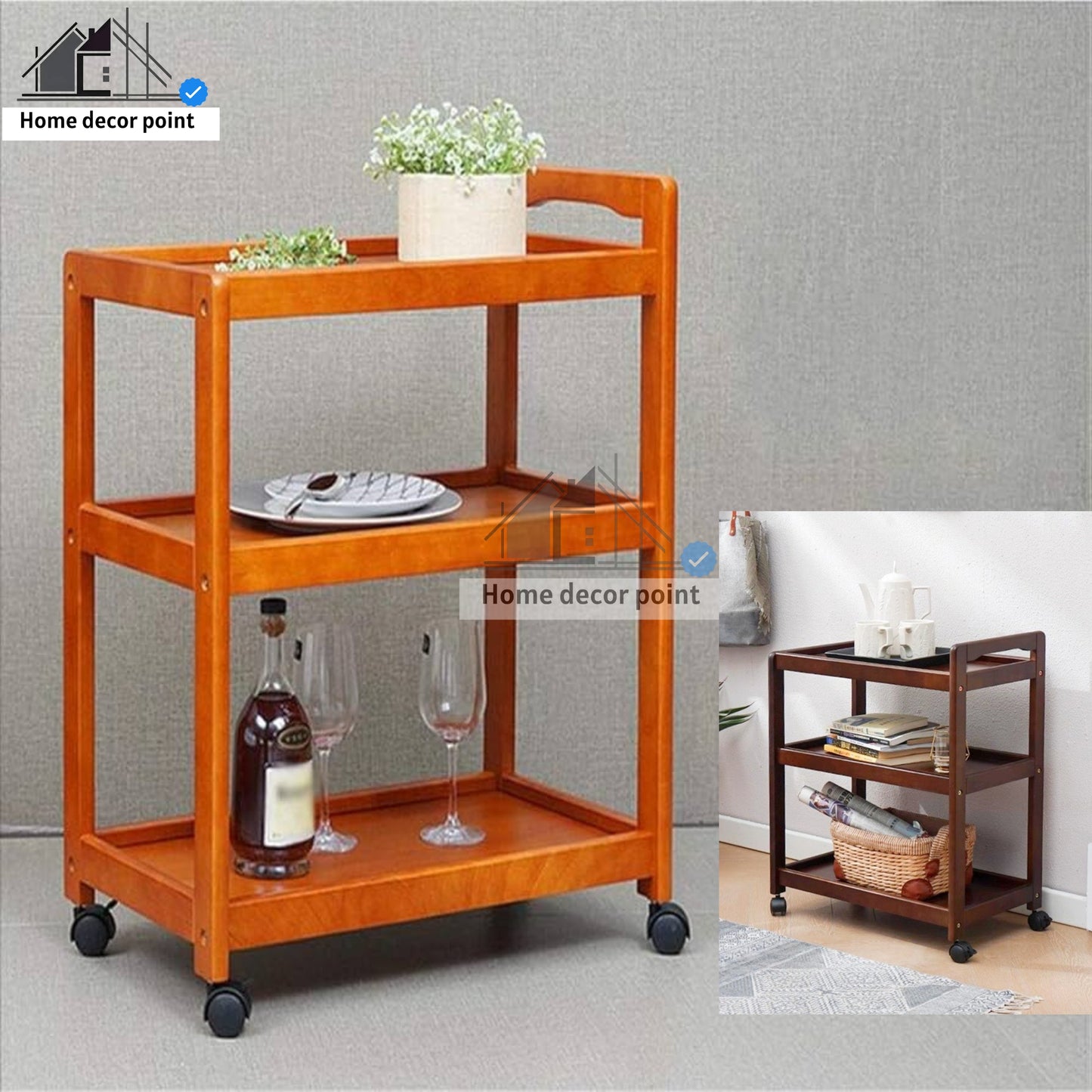 Moder serving trolley Wooden