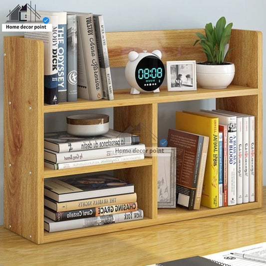 Wooden modern bookshelf