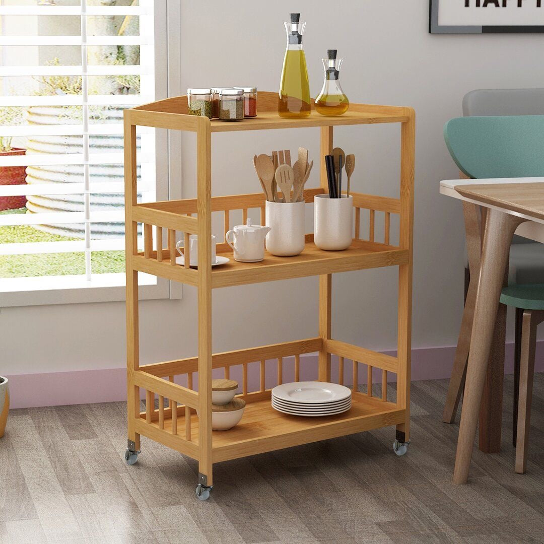 Wooden Tea trolley & Food serving trolley