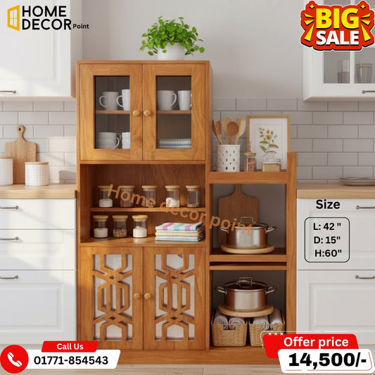 Wooden Oven Rack and Kitchen Organizer