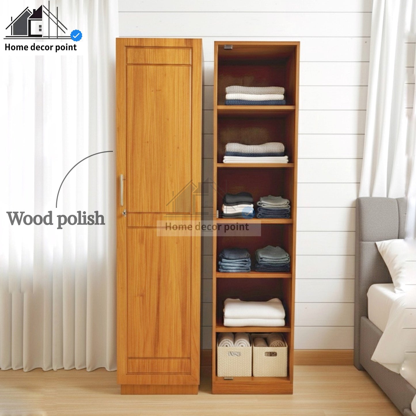 Stylish Storage Solutions Wooden Almirah/ 2025