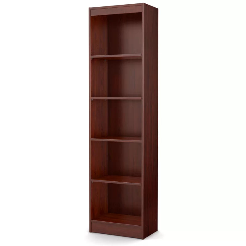 5-Shelf Narrow Bookcase Pure Mehugoni Wooden