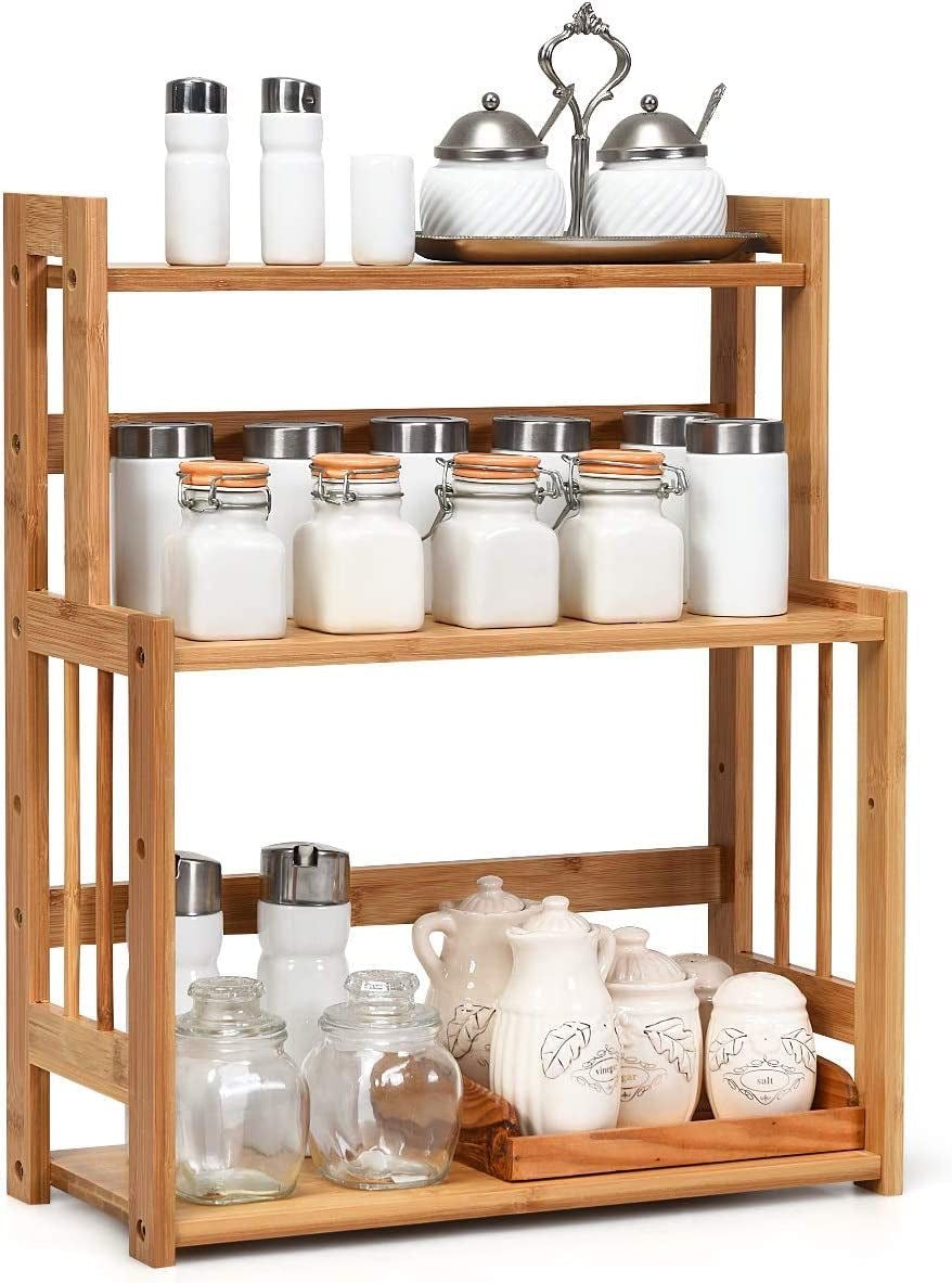 Wooden Kitchen organizer 3 layer